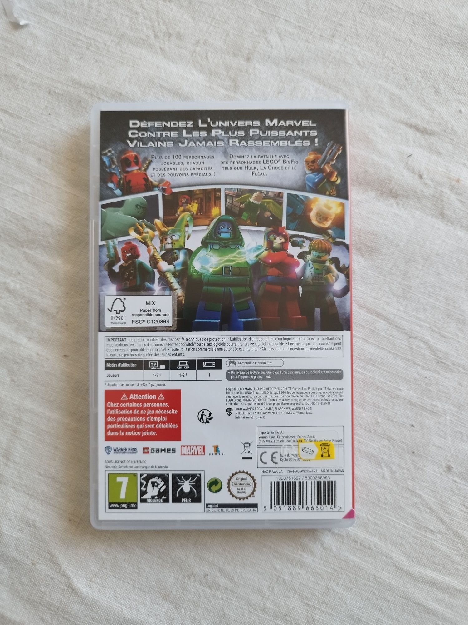 Lego Marvel Super Heroes (NIntendo Switch)