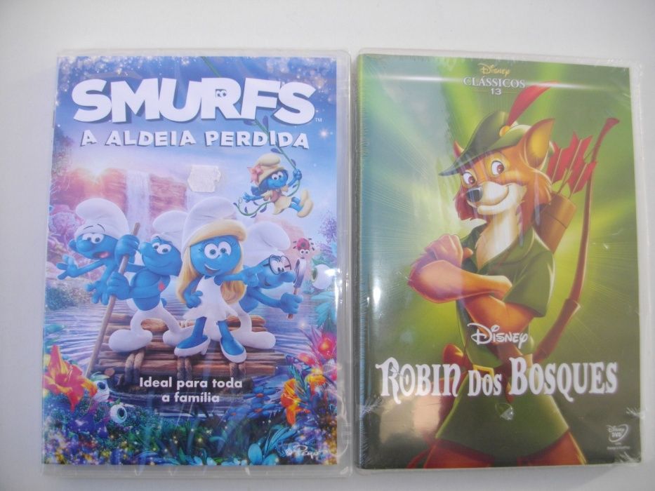 Vários DVDs de Animação novos (10€: cada)