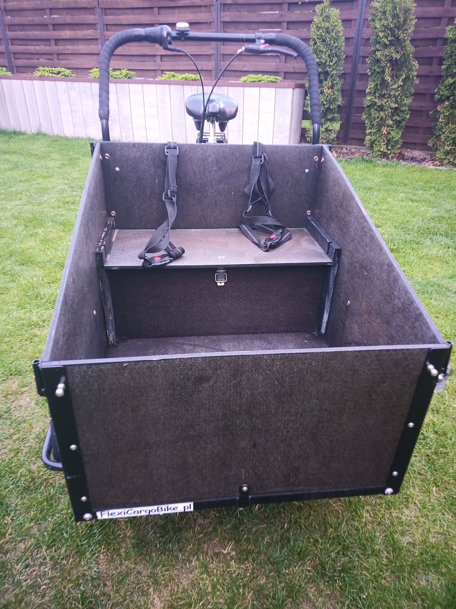 Riksza rowerowa cargo bike rower transportowy dla dzieci