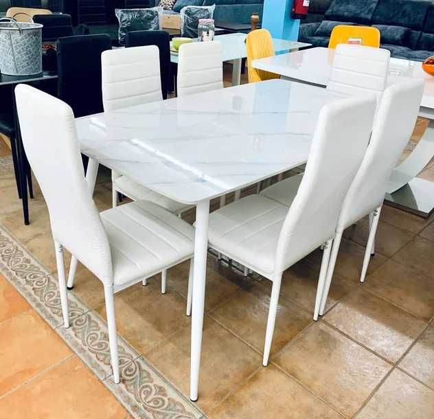 Mesa de jantar nova com 6 cadeiras - entrega gratuita!