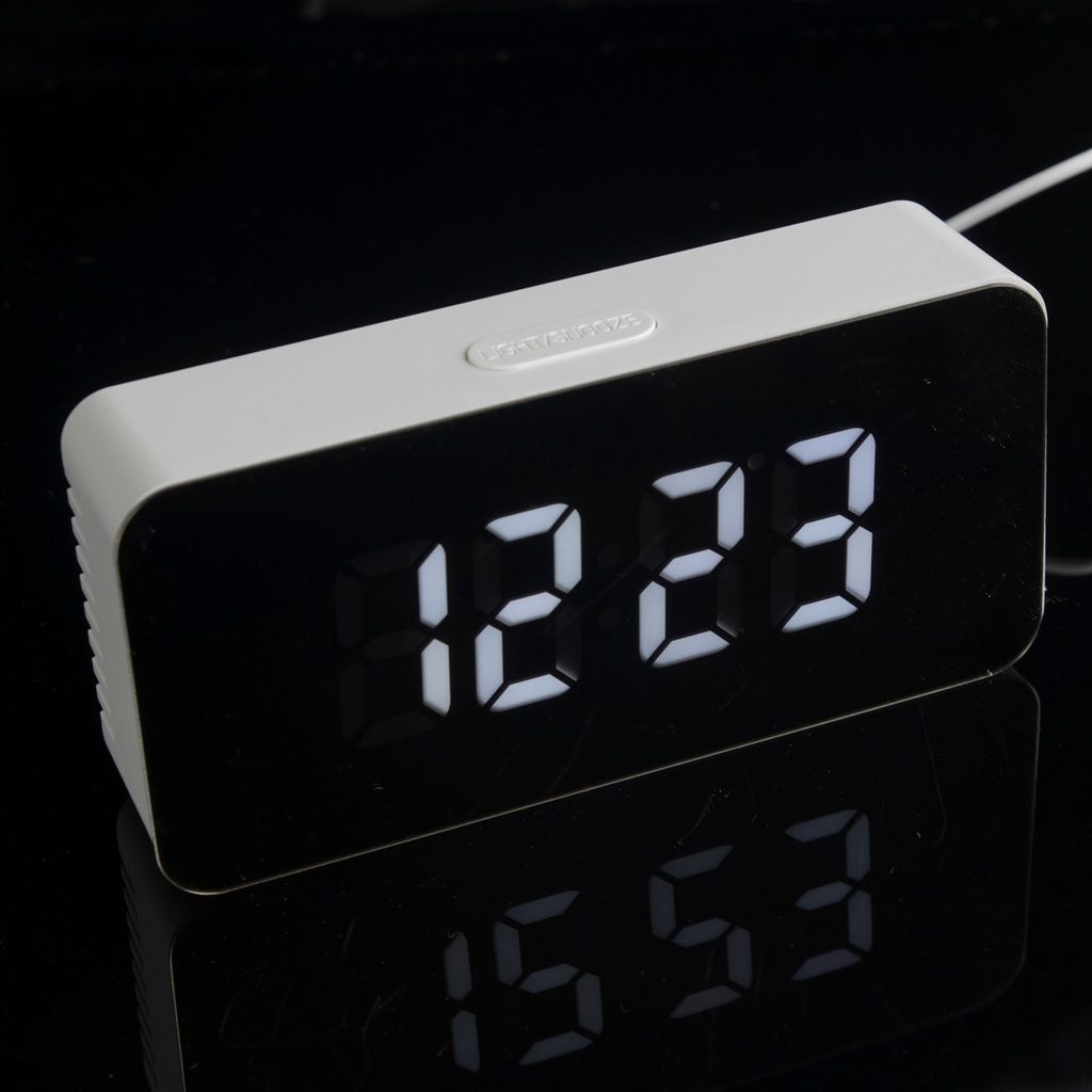Elektroniczny zegarek budzik led temperatura data