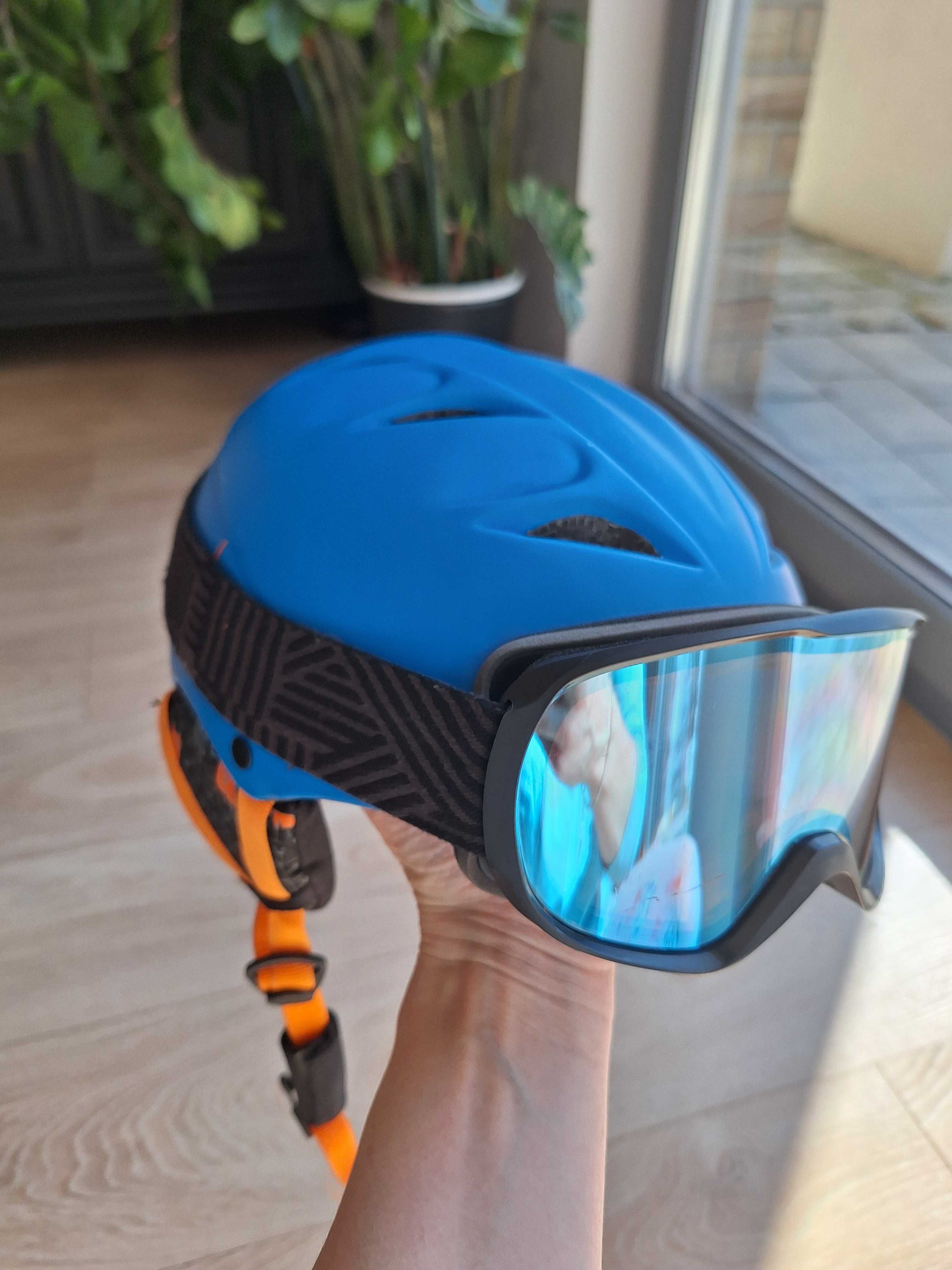 kask narciarski_roz. M /53-58cm/ + gogle w komplecie