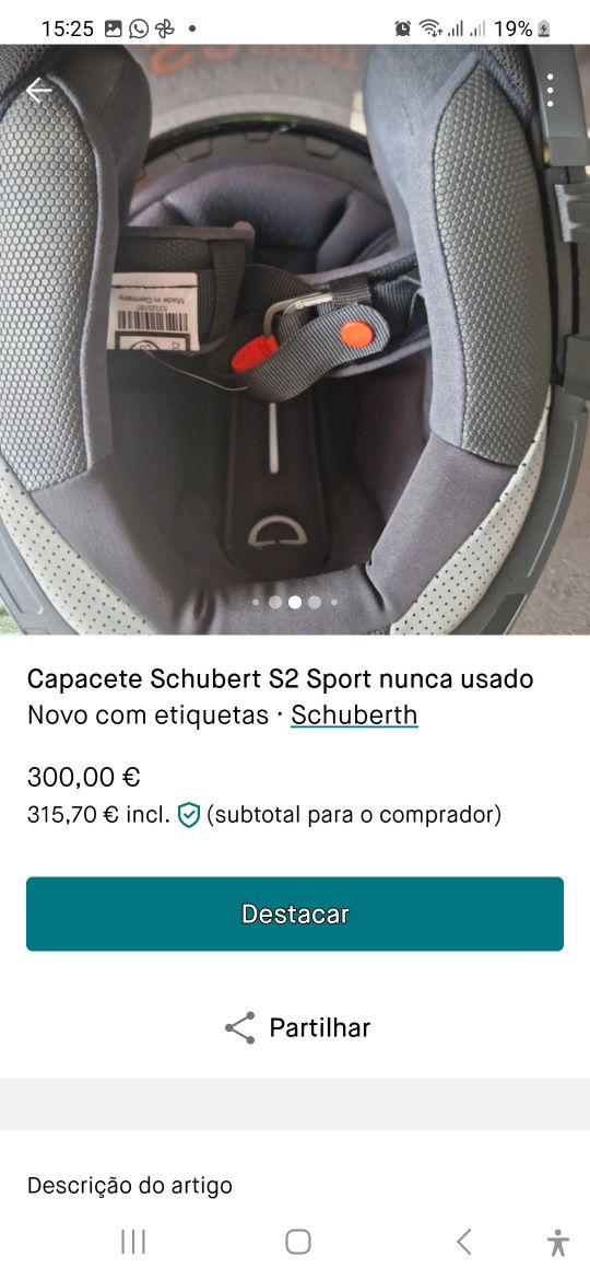 Capacete Novo Schuberth