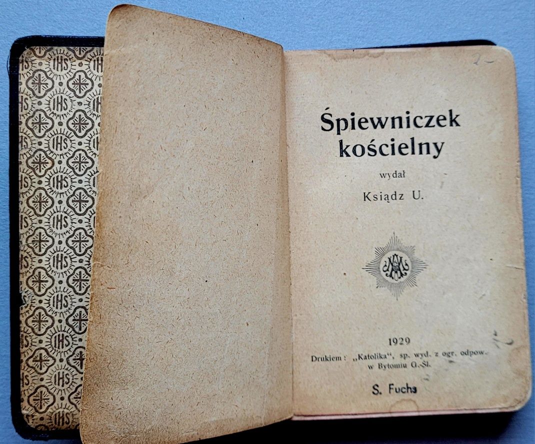 Śpiewnik kościelny 1929 rok