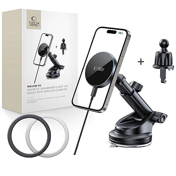 Tech-Protect Mm15W-V5 Magnetic Magsafe Dashboard & Vent Car Mount Wire