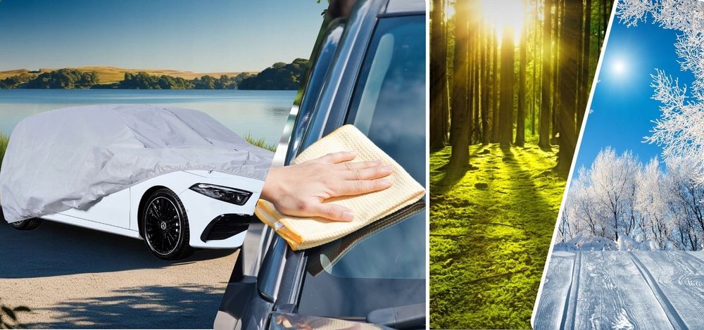 Pokrowiec Na Samochód Hatchback Auto Plandeka Classic Całoroczny fv