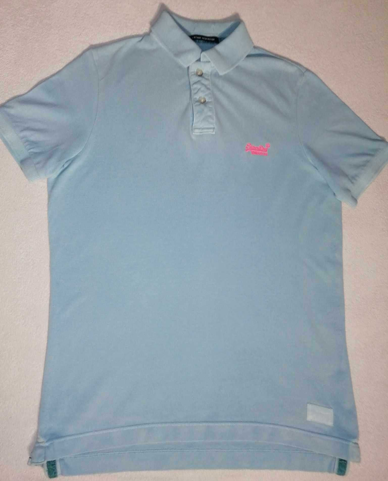 SuperDry Vintage Polo Koszulka Męska XL Oryginalna Super Dry