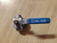 Вентиль,кран триходовий 1/2 дюйма BALL VALVE,нерж сталь CF8M.