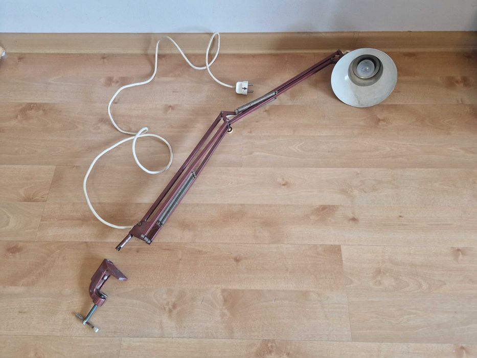 lata 70 Szwedzka lampa retro Architekta E27 60W biurkowa LEDU Type W 3
