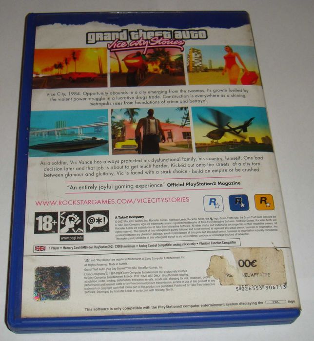 GTA Vice City Stories + Vice City (ps2)