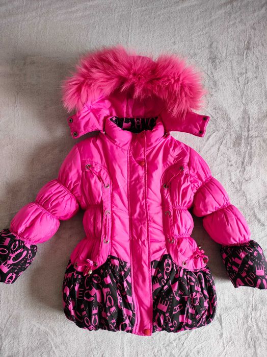 Зимний комплект тройка, комбинезон для девочки (состояние нового)