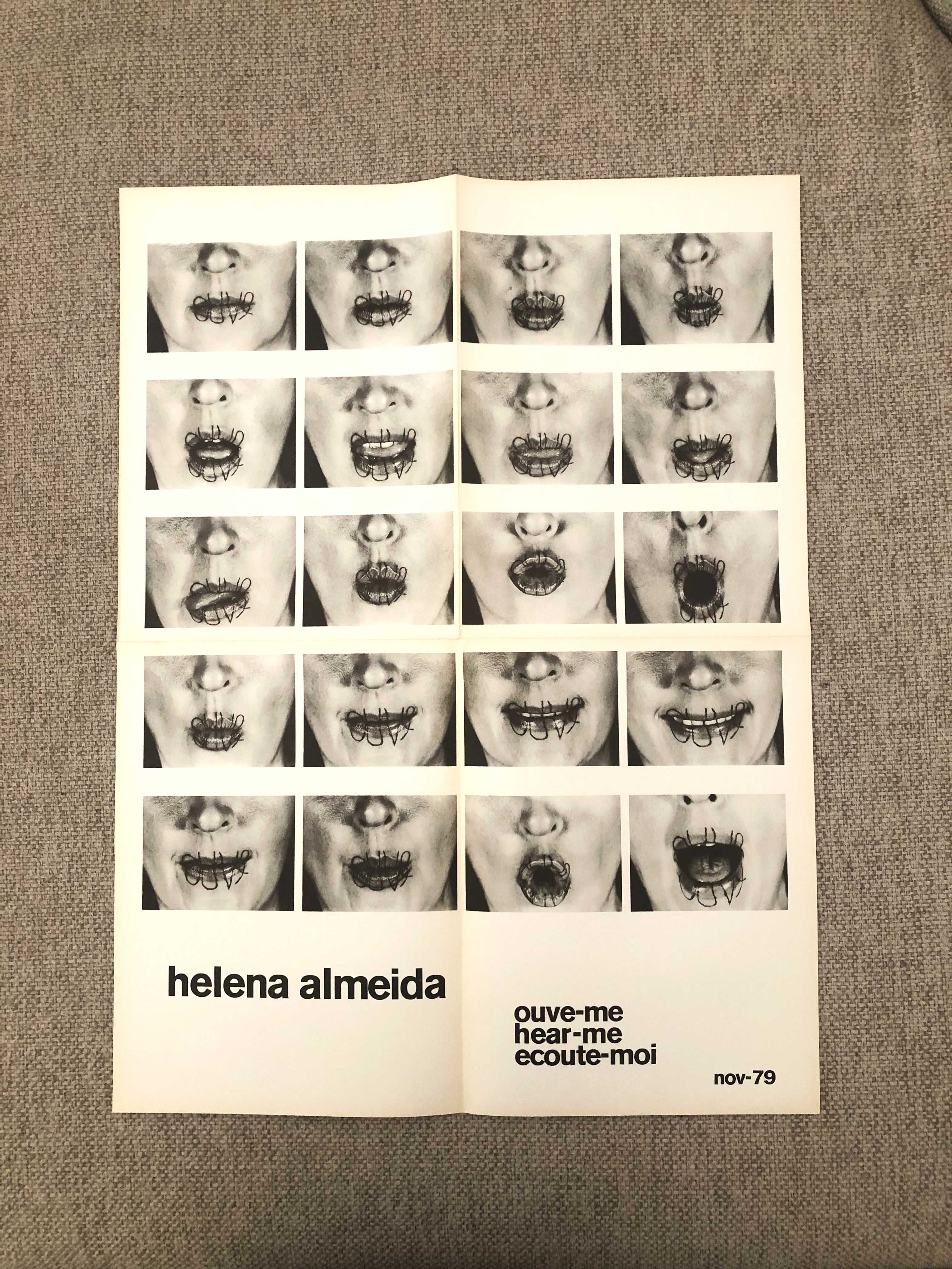 Cartaz / publicação Helena Almeida ouve-me 1979