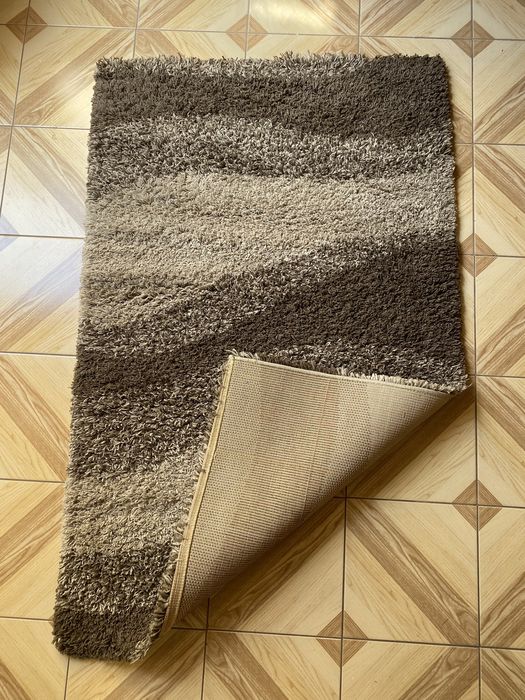 Dywan z motywem 104 x 166 odcienie brązu