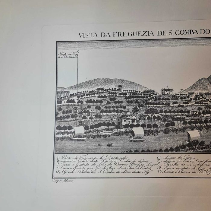 Reprodução Histórica – Vista da Freguesia de Santa Comba do Lima(1780)