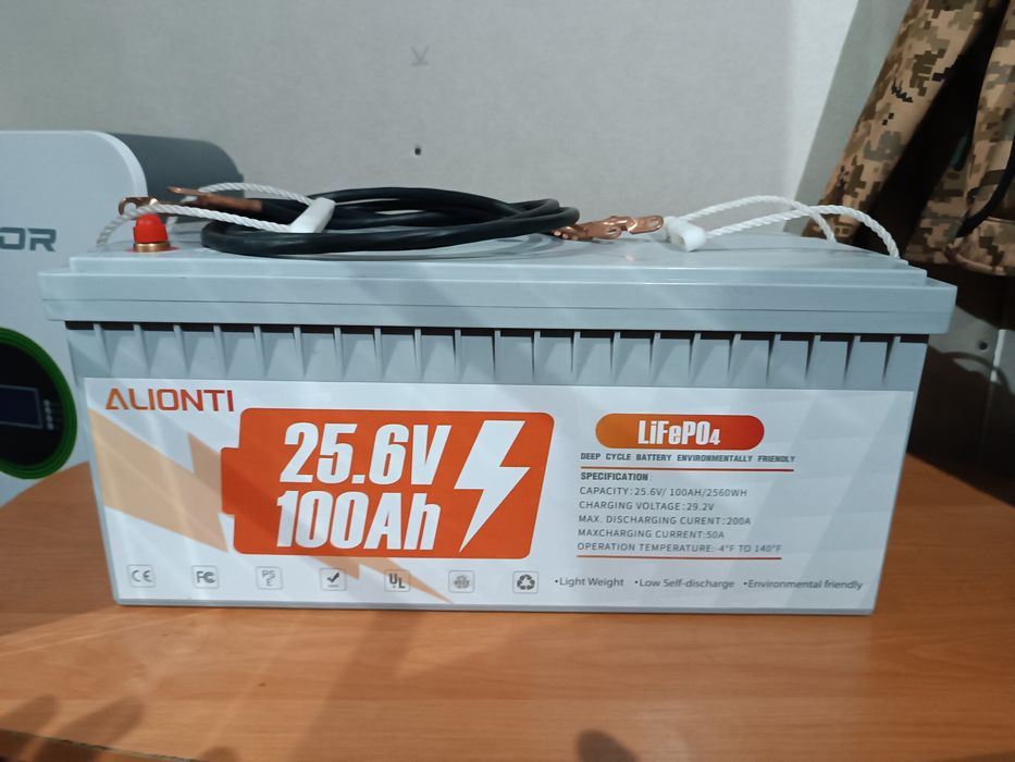 Акумулятор (LiFePO4 24 v)  25,6v, 100Ah