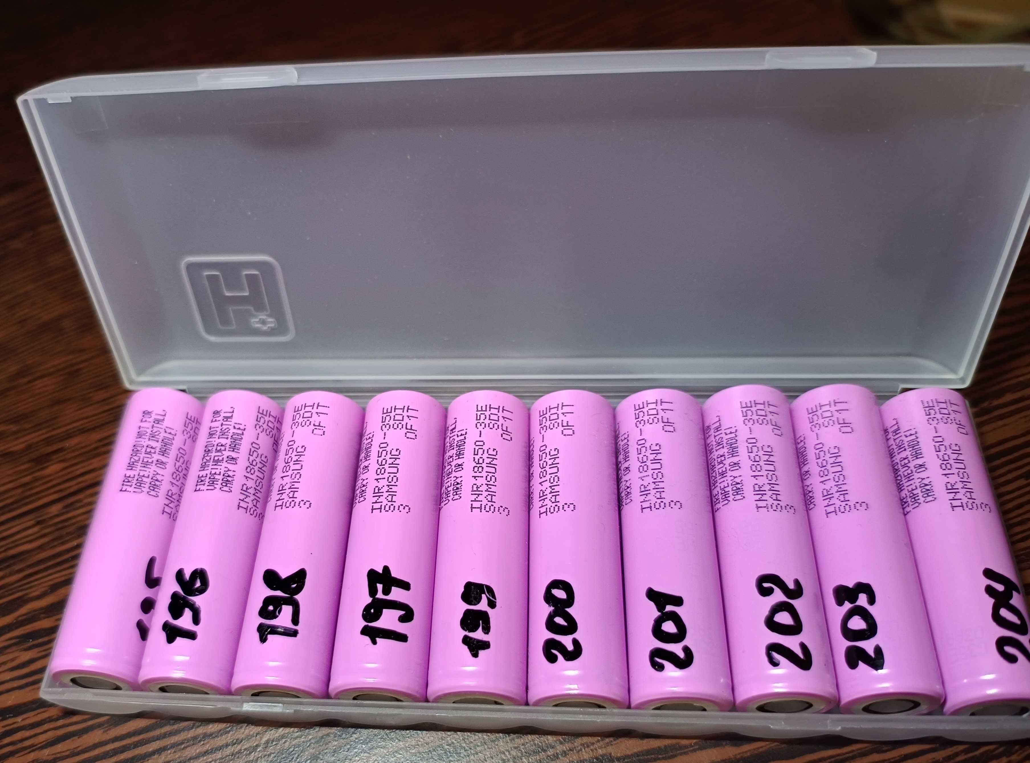 Samsung INR 18650 35E 3400 мА, нові акумулятори 2024р.