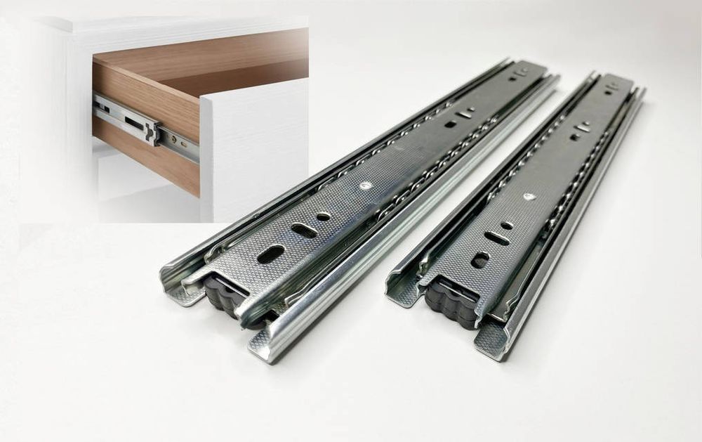 Телескопічні кулькові направляючі, повного висуву.