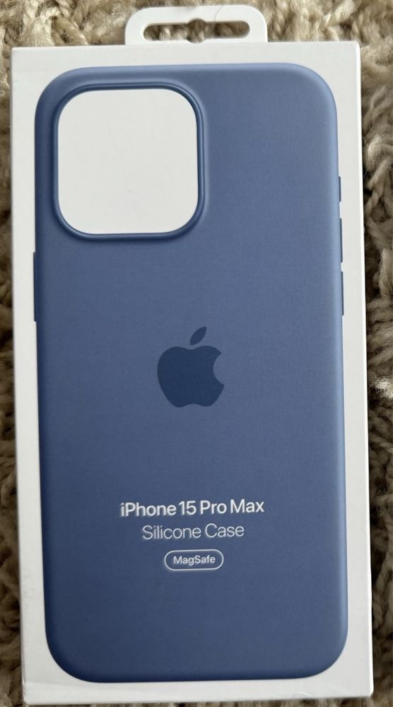 iPhone 15 Pro Max Silicone Case Winter Blue оригинал, новый.