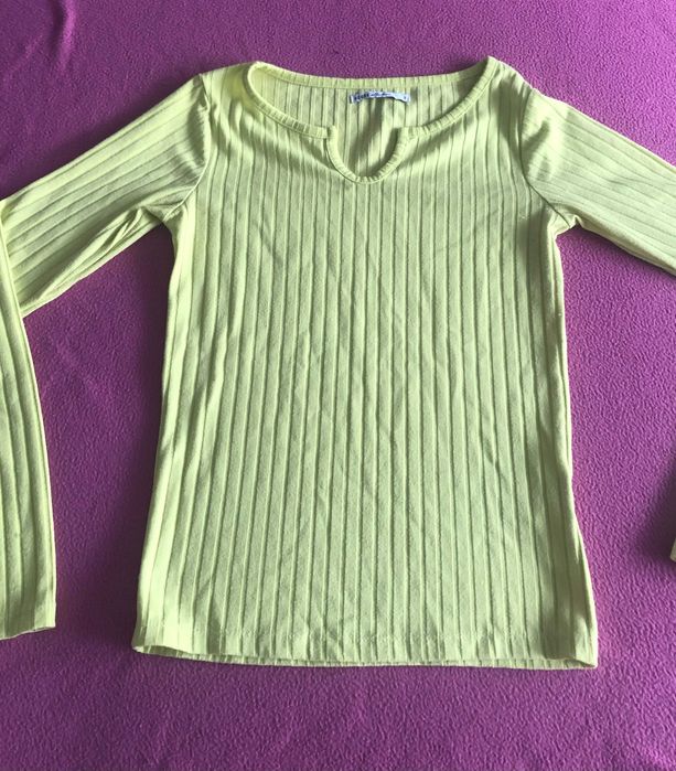 Żółta bluzka na dł. rękaw