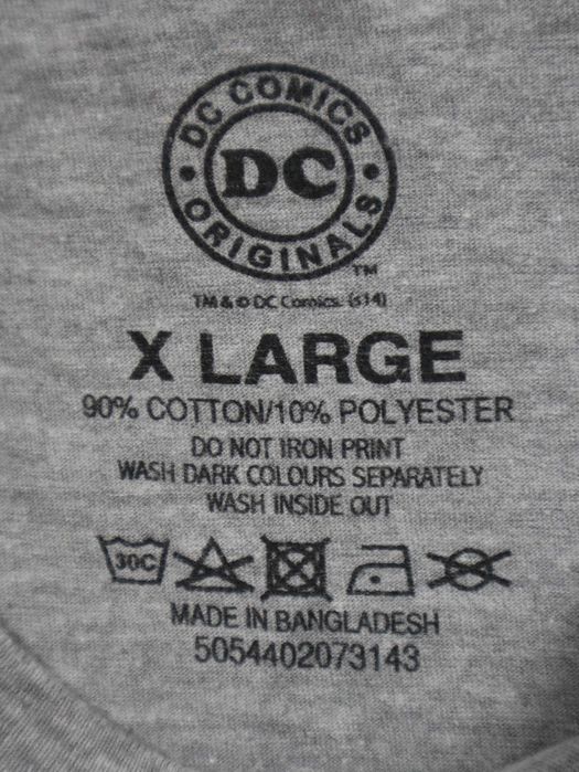 2014 DC Comics Batman tshirt szara koszulka z krótkim rękawem z nadruk