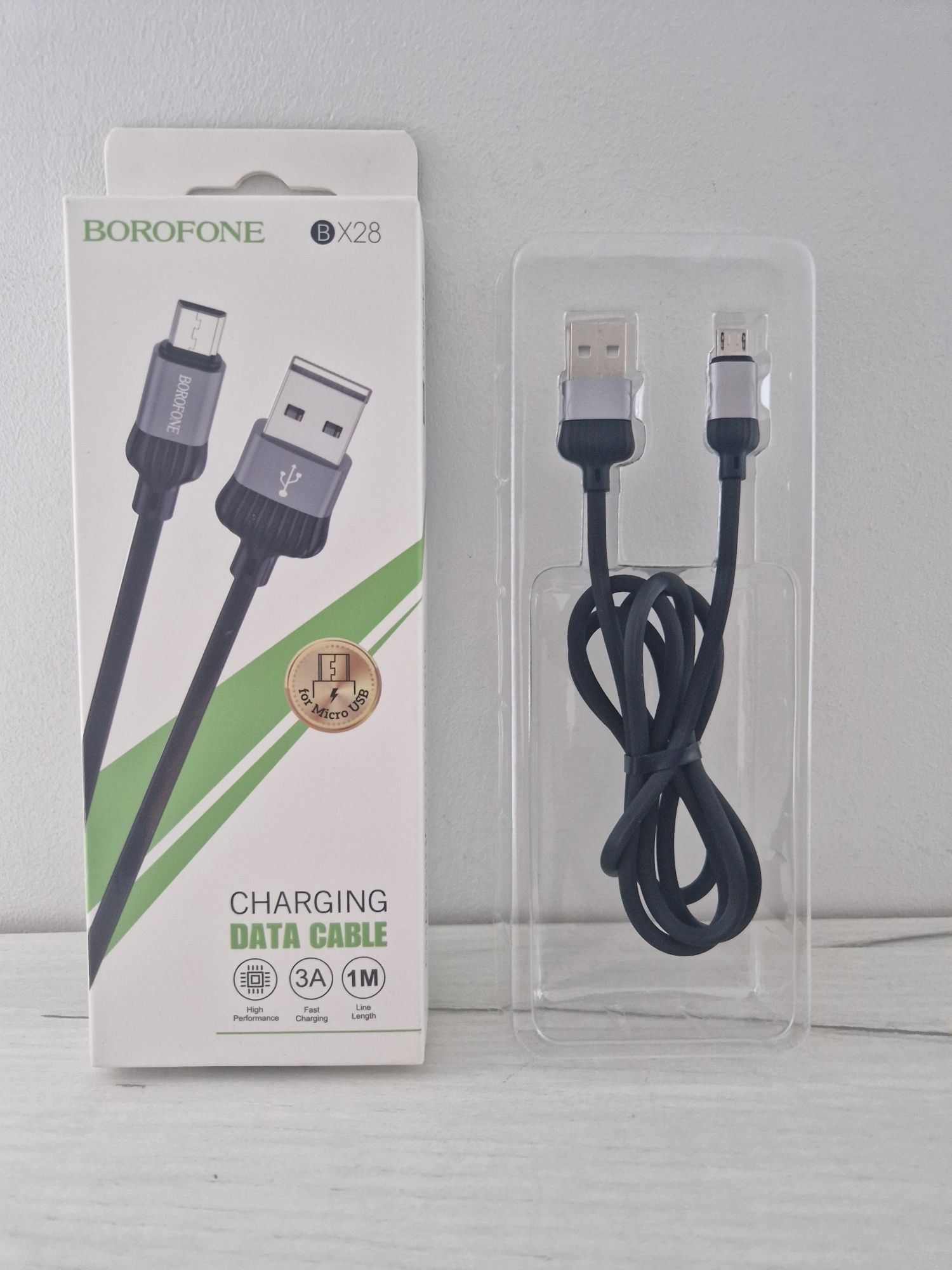 Borofone Kabel BX28 Dignity - USB na Micro USB - 2,4A 1 metr szary