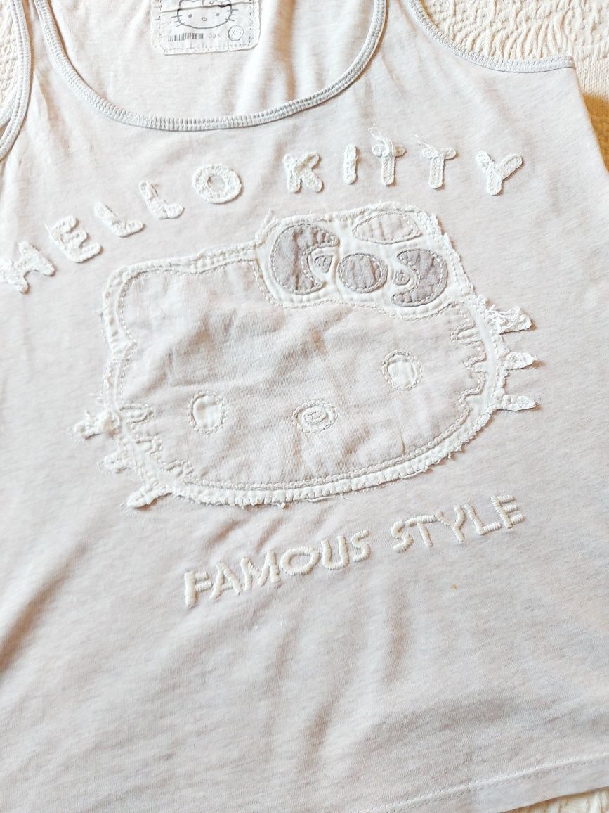 Blusa alças Hello Kitty
