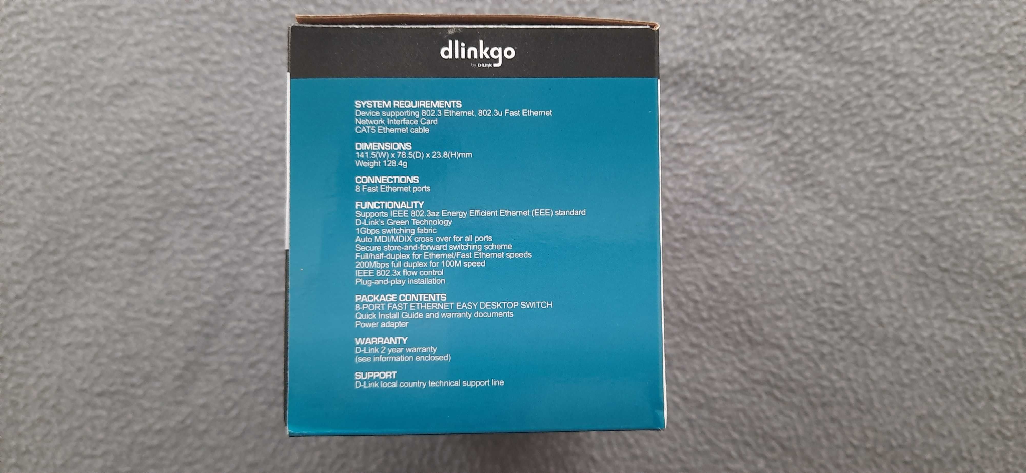 Switch 8 Portas D-Link GO-SW-8E