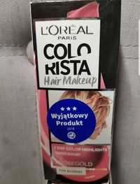 Różowa farba do włosów zmywalna Loreal 3szt