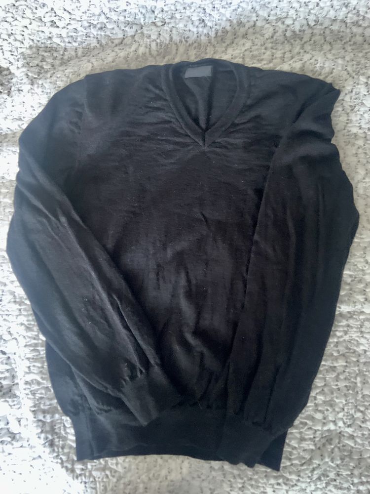 Calvin Klein 100% merino wool rozm L czarny sweter