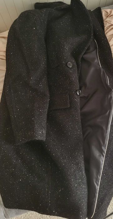 Casaco / Sobretudo em tweed de lã Mango – modelo 670984 (tamanho S)