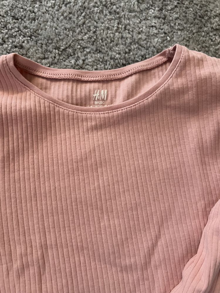 Bluzka H&M różowy jak nowa rozmiar 134/140