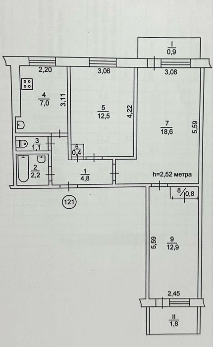 3-х « 8 лікарня» вул Чарівна, 4/9, не кутова