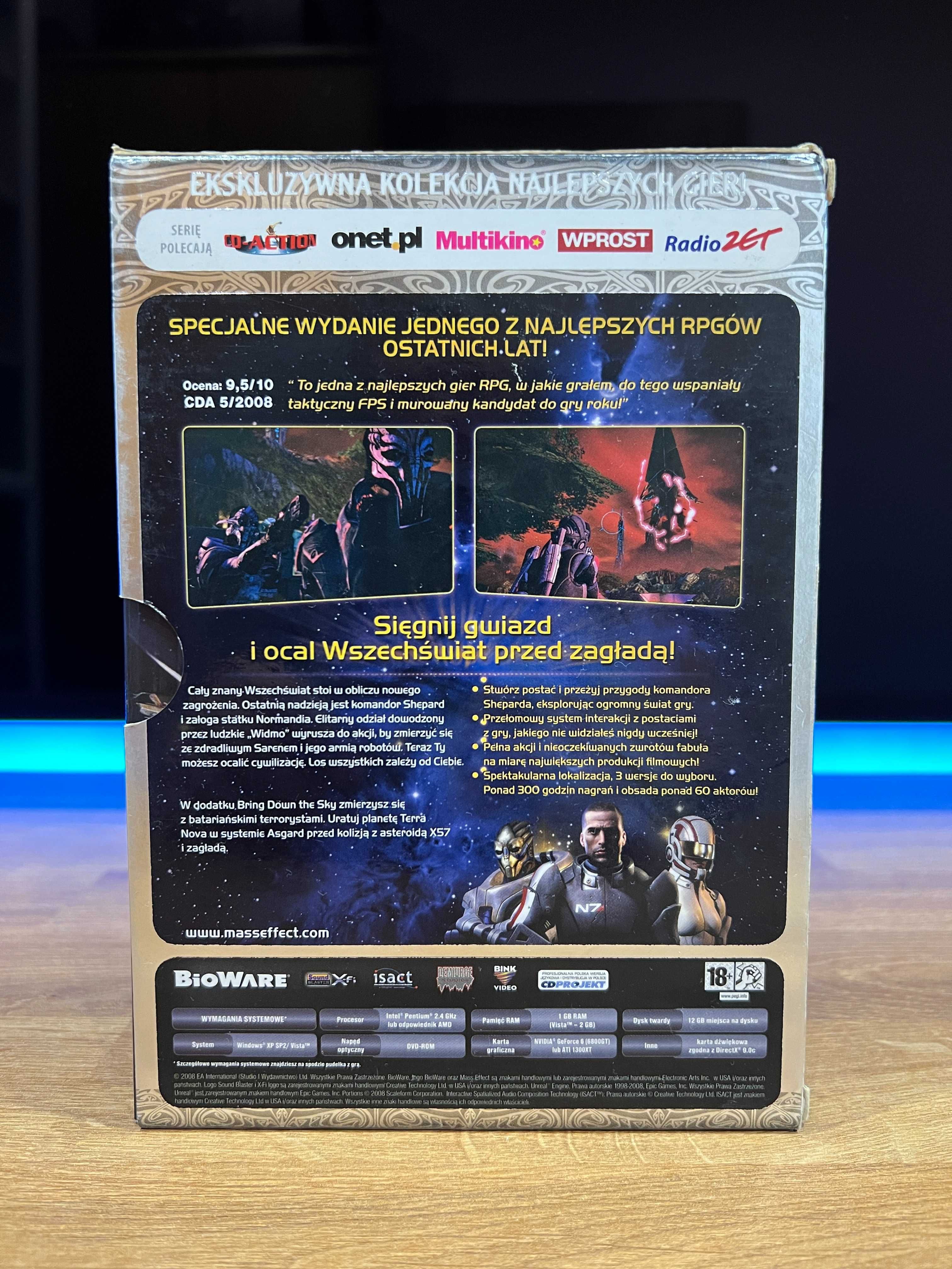 Mass Effect 1 + dodatek (PC PL 2008) MINI BIG BOX Edycja Rozszerzona