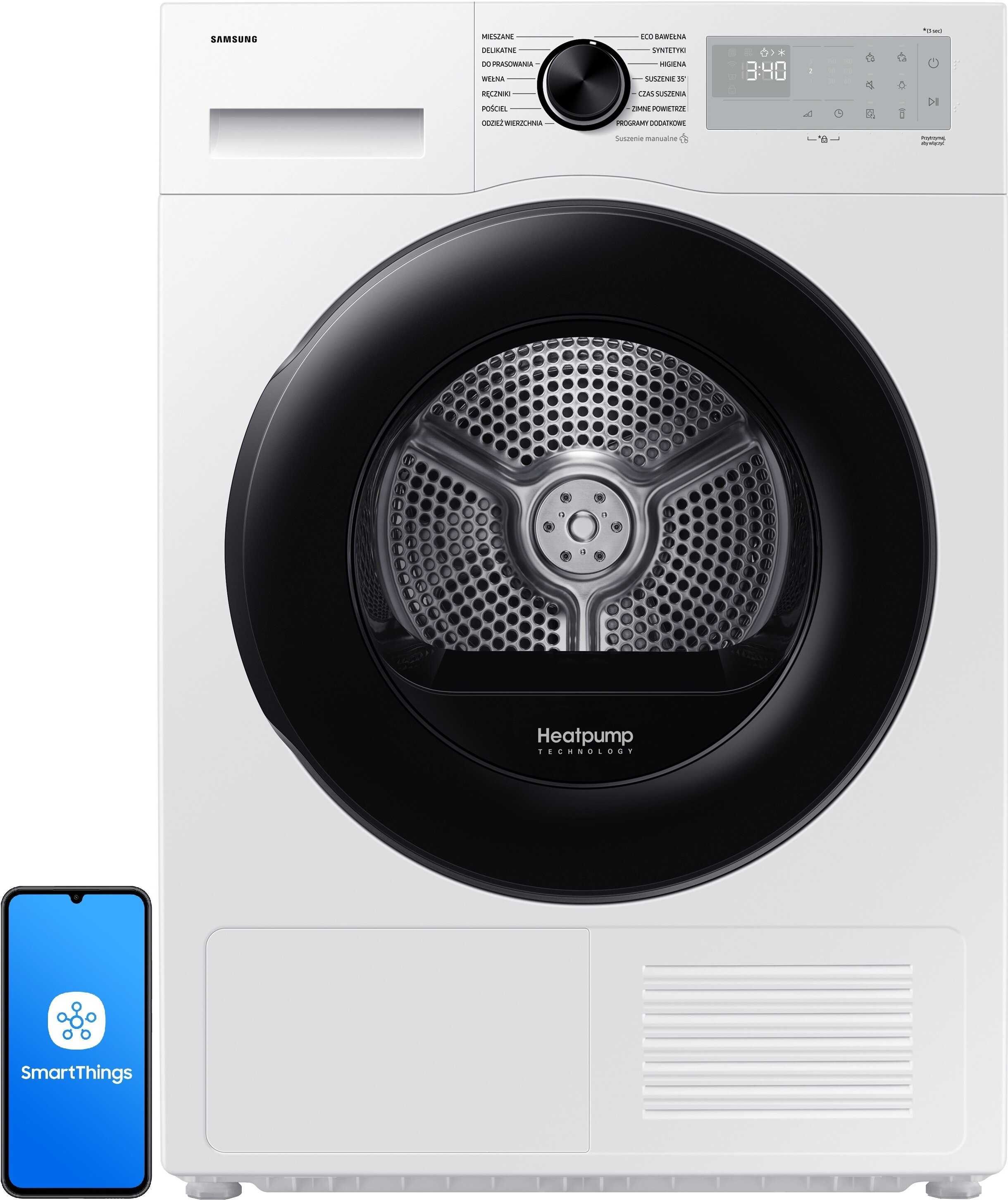 Nowa suszarka Samsung 9 kg z pompą ciepła – zapakowana, gwarancja!
