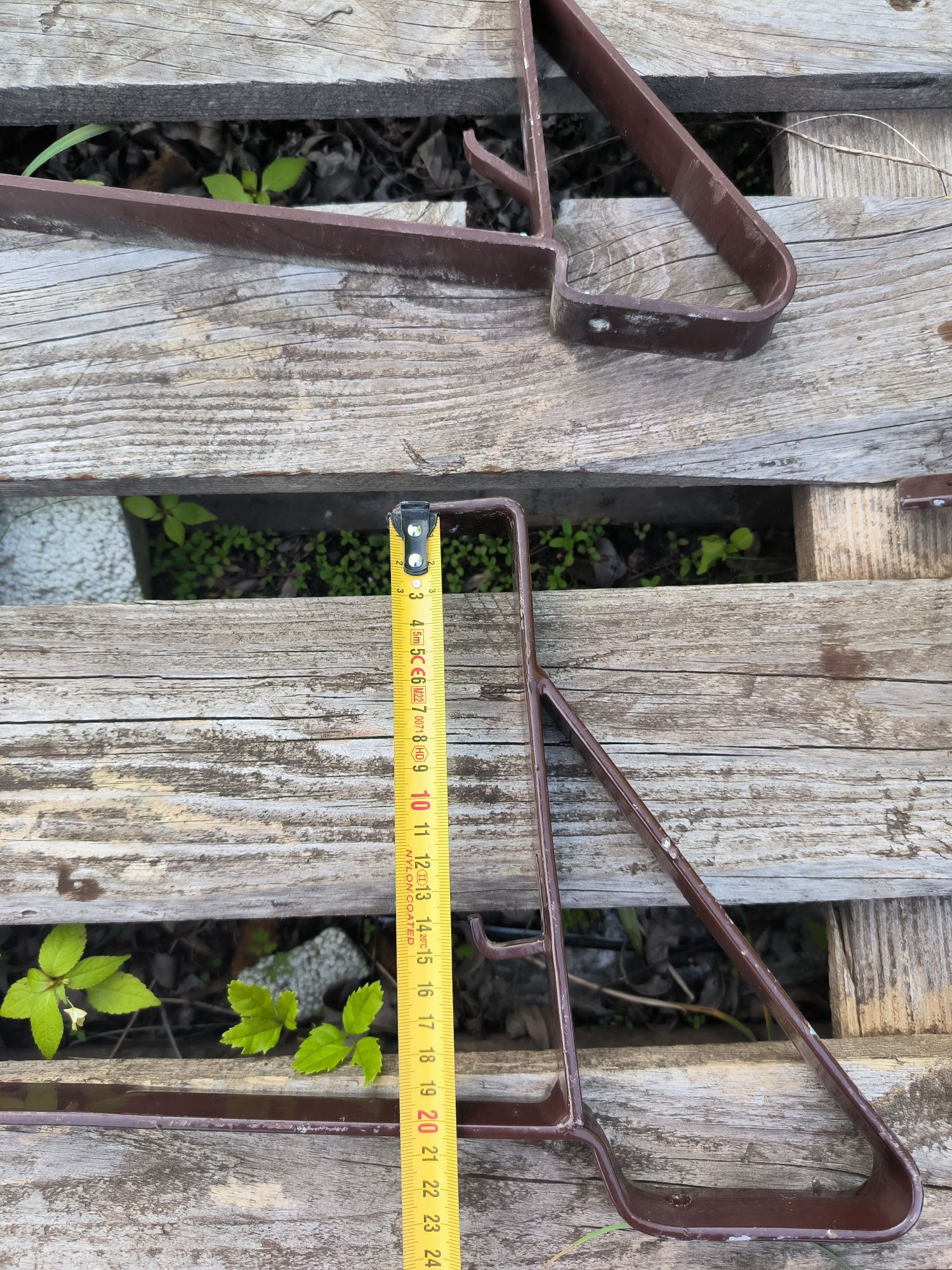 Uchwyt wspornik płotka śniegowego 20cm i 15cm RAL 8017