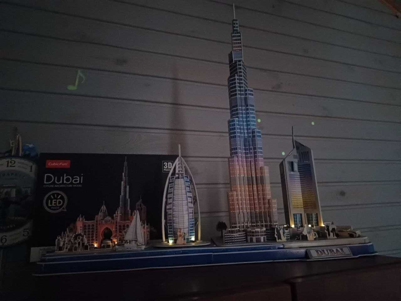 3D пазл Дубай з led підсвіткой великий
