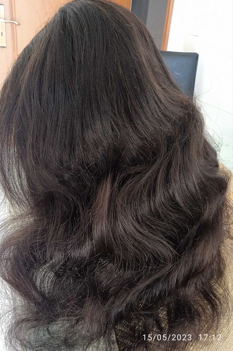 Peruca de cabelo humano