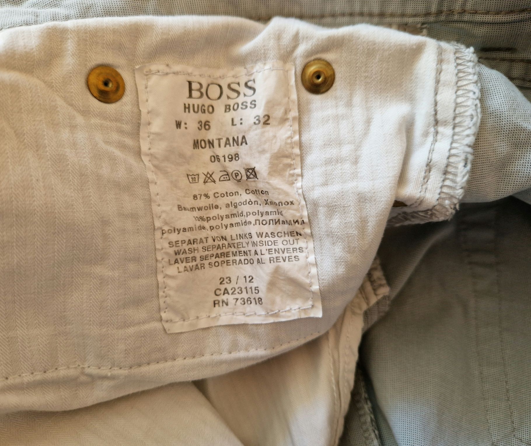 Штани чоловічі HUGO BOSS W36 L32 MONTANA Original