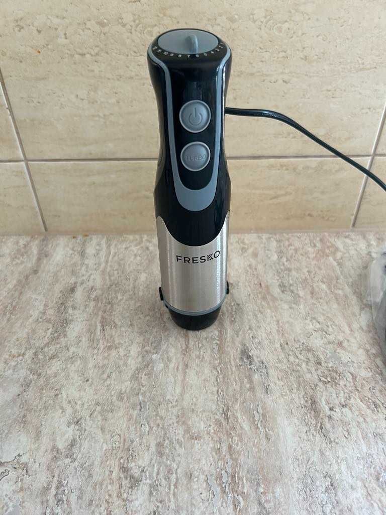 Blender ręczny FRESKO 4w1 1000W turbo + kubek + siekacz