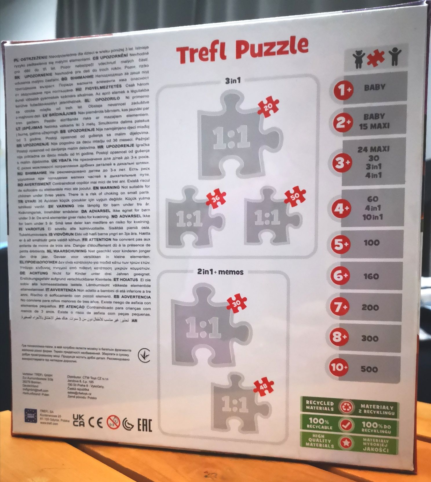 Puzzle Encanto 3 in 1, Trefl 3+