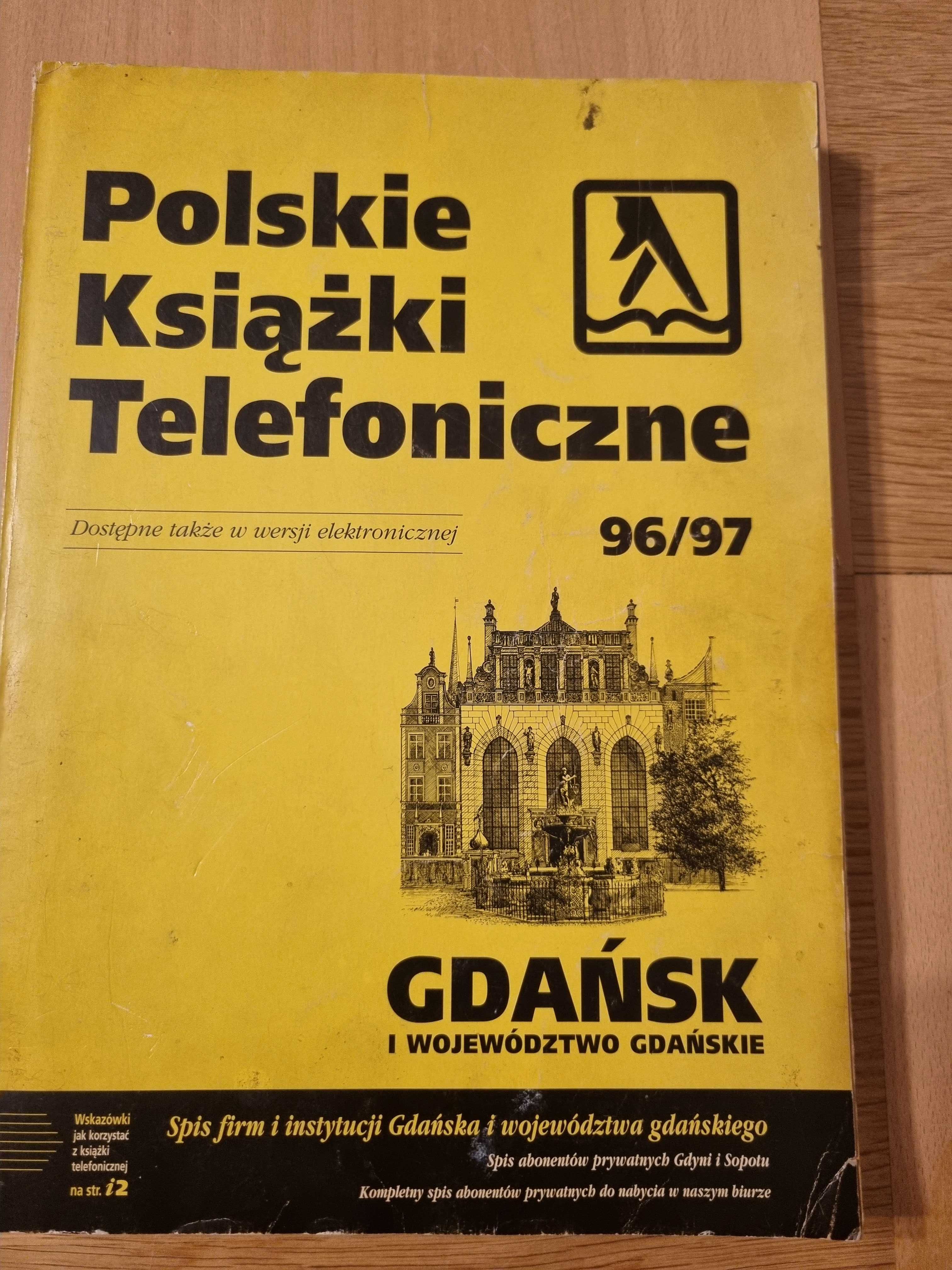 Książka telefoniczna woj gdańskie z roku 1996/97