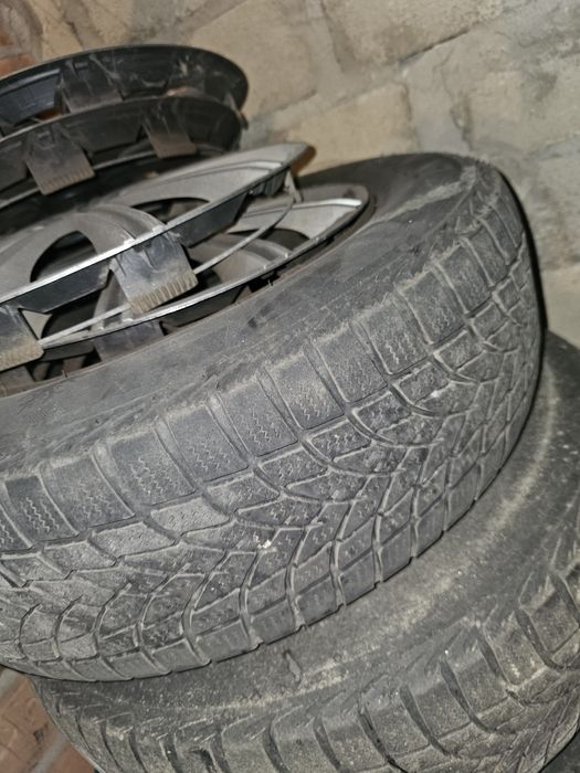 5x112 Koła z oponami zimowymi i kołpakami R15