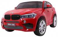 Bmw X6M Xxl Dla 2 Dzieci Lakier Czerwony Pilot Pasy Wolny Start Mp3