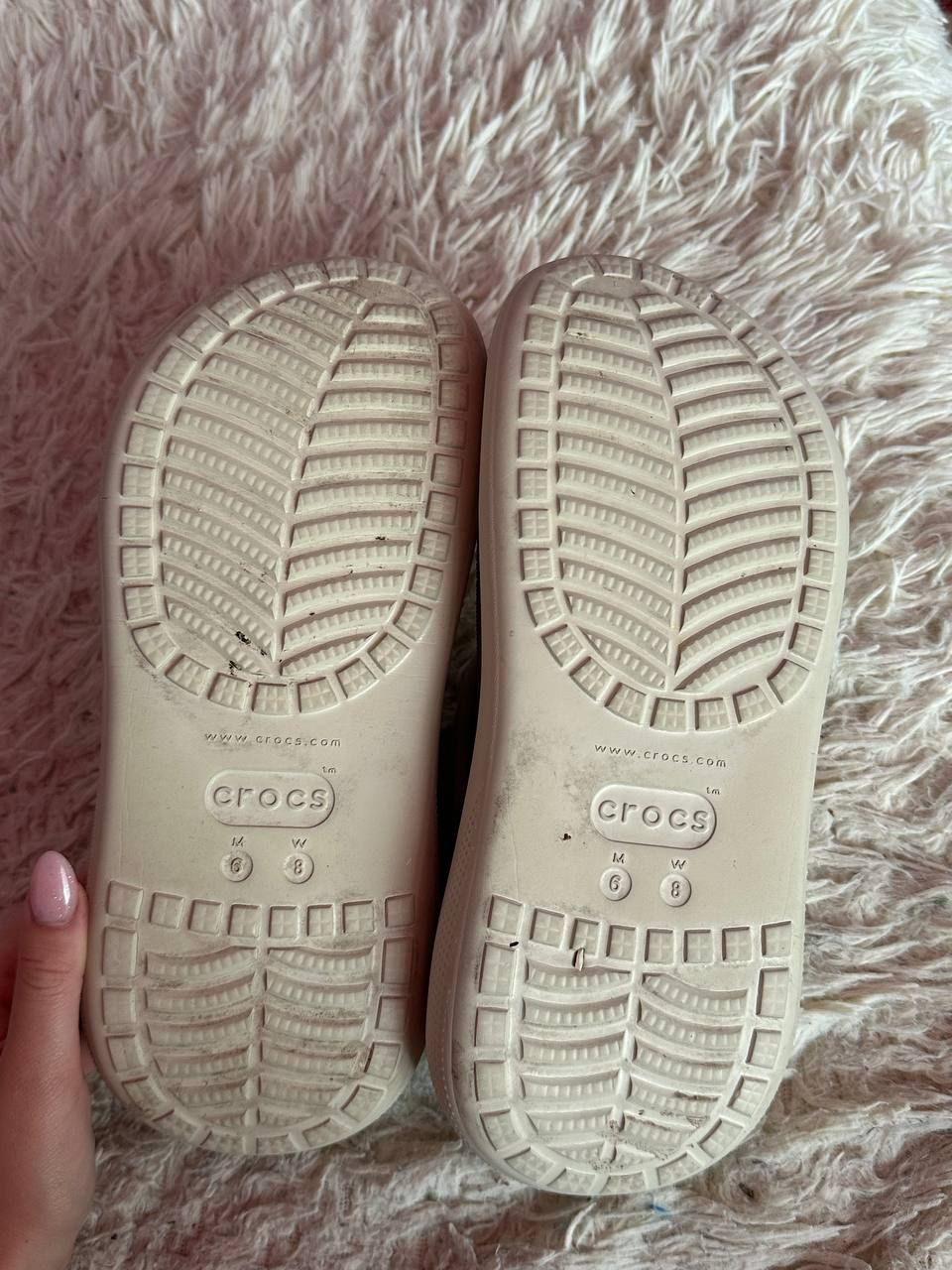 Крокси молочні Crocs Сабо