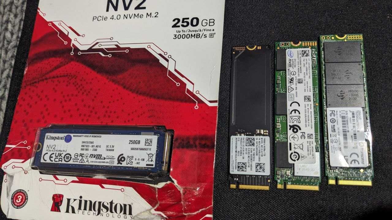 SSD 2.5 m2 250/256/512 Samsung/Intel/Kingston/Transcend 100%