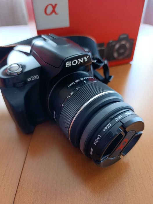 Aparat lustrzanka cyfrowa SONY A230 + obiektyw 18-55mm