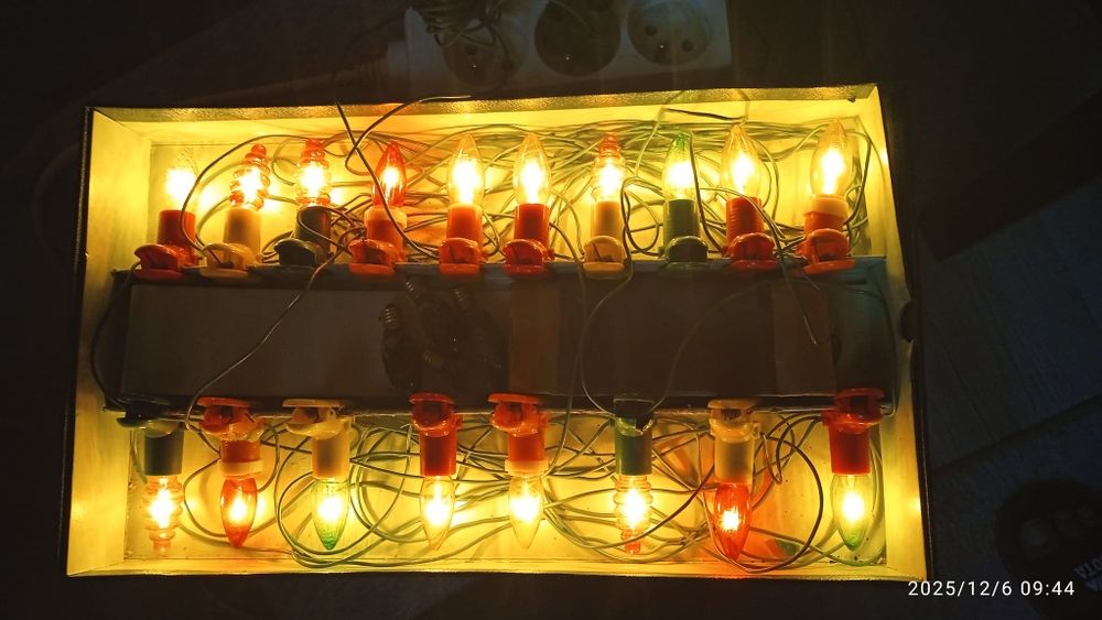 Lampki choinkowe vintage PRL sprawne