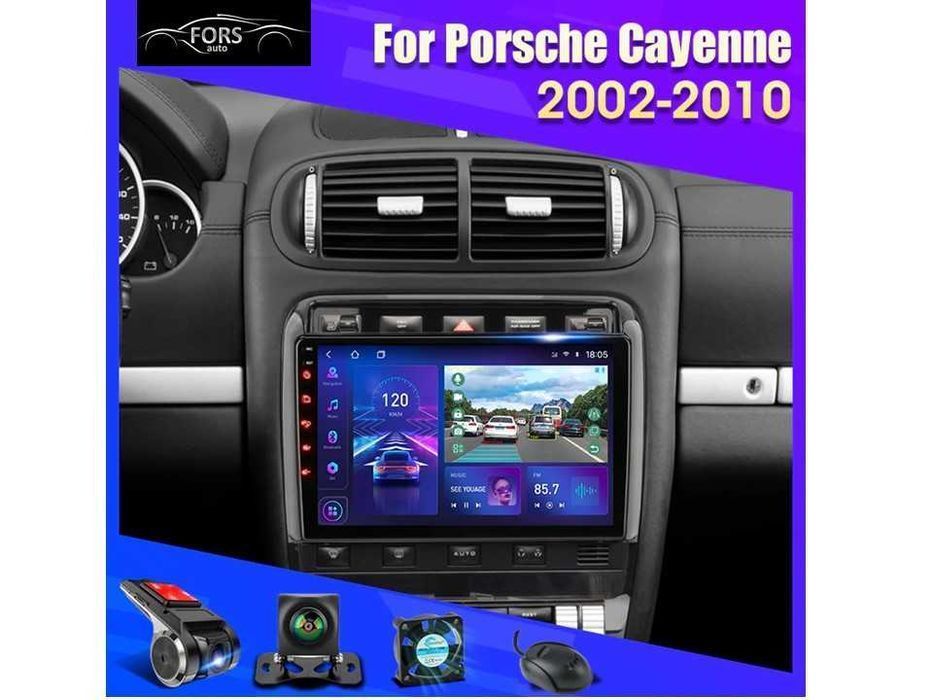 Radio samochodowe Android Porsche Cayenne (9", UV) 2002.-2010