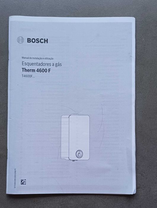 Esquentador BOSCH T4600F 14 KME D31 (14 L - Ventilado - Gás Butano)