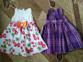 Платья, лосины, юбки, футболка, майка и трусики для девочки на 2 года